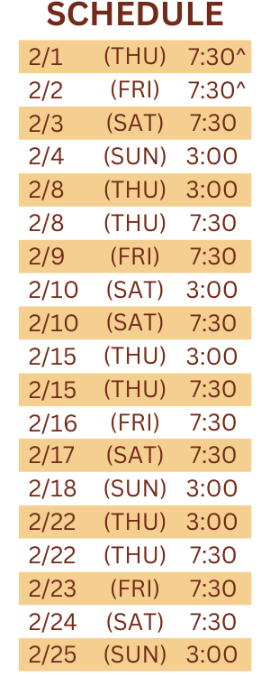 Performance Schedule